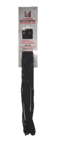 KG's Black KG-Xtreme Kevlar-Nylon Heavy Duty Boot Laces 284KG