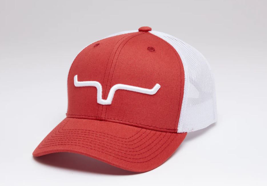 Kimes Ranch Apple Red Weekly Trucker Hat S24U16S389C