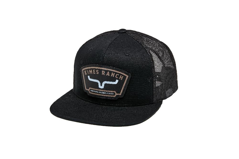 Kimes Ranch Black Amboy Hat with Leather Patch UHA0000090-BLK