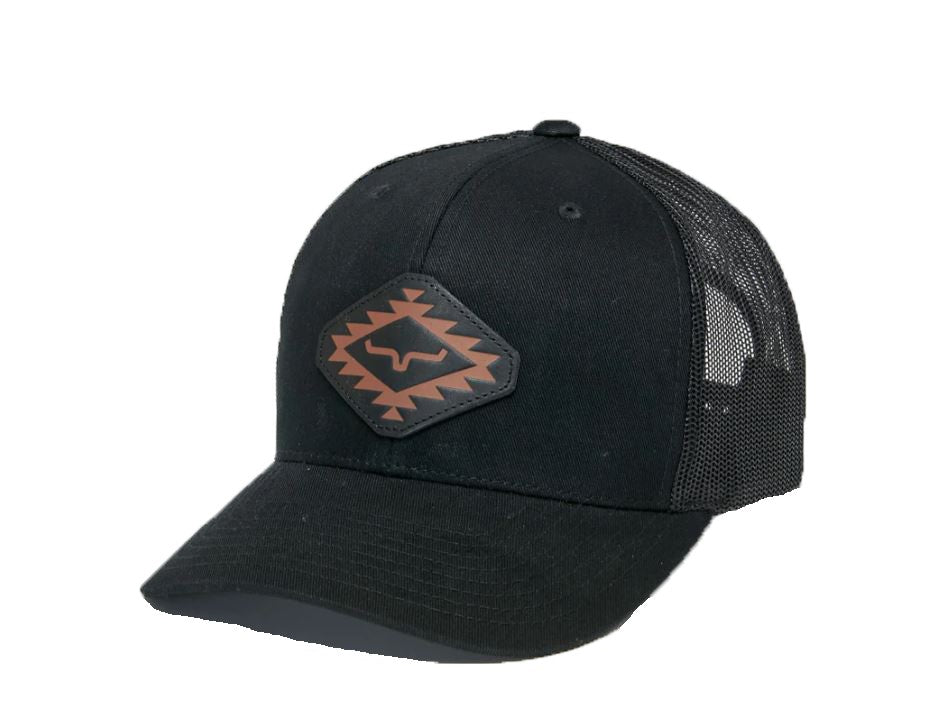 Kimes Ranch Black San Juan Hat with Leather Patch UHA0000133-BLK