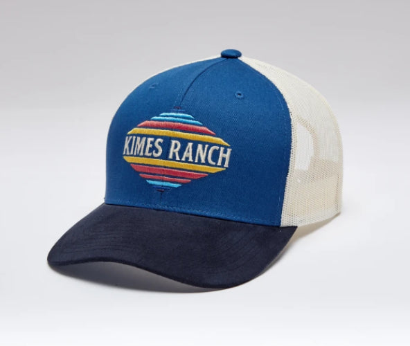 Kimes Ranch Blue El Paso Logo Mesh Back Trucker Cap ELPTC-BLUE