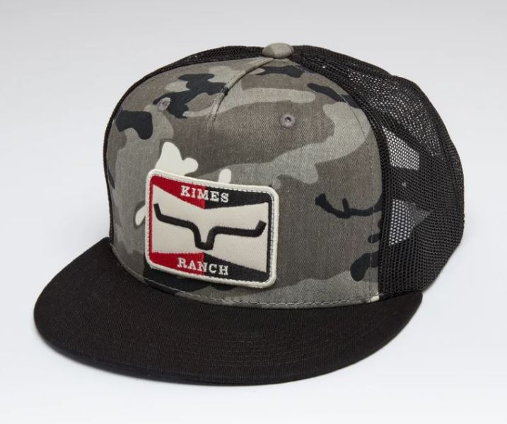 Kimes Ranch Camo (Grey/Black Camo) Sparky Trucker Hat 16462355