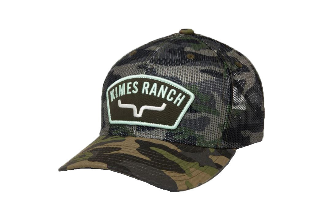 Kimes Ranch Camo Maverick Hat with Twill Patch UHA0000139-CAMO