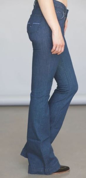 Kimes Ranch Dark Wash Lola Denim Flare Trouser WJ-71571