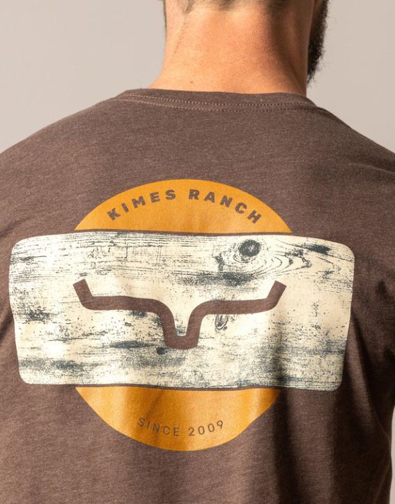 Kimes Ranch Espresso Signpost Short Sleeve Tee Shirt MSH0000069