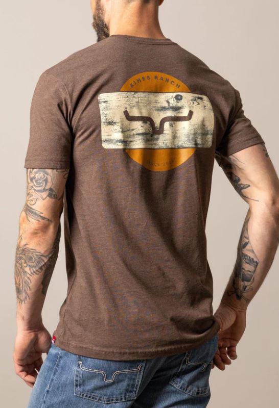 Kimes Ranch Espresso Signpost Short Sleeve Tee Shirt MSH0000069