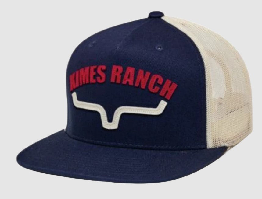 Kimes Ranch Navy Flatlands Trucker Hat S24U16S385C123