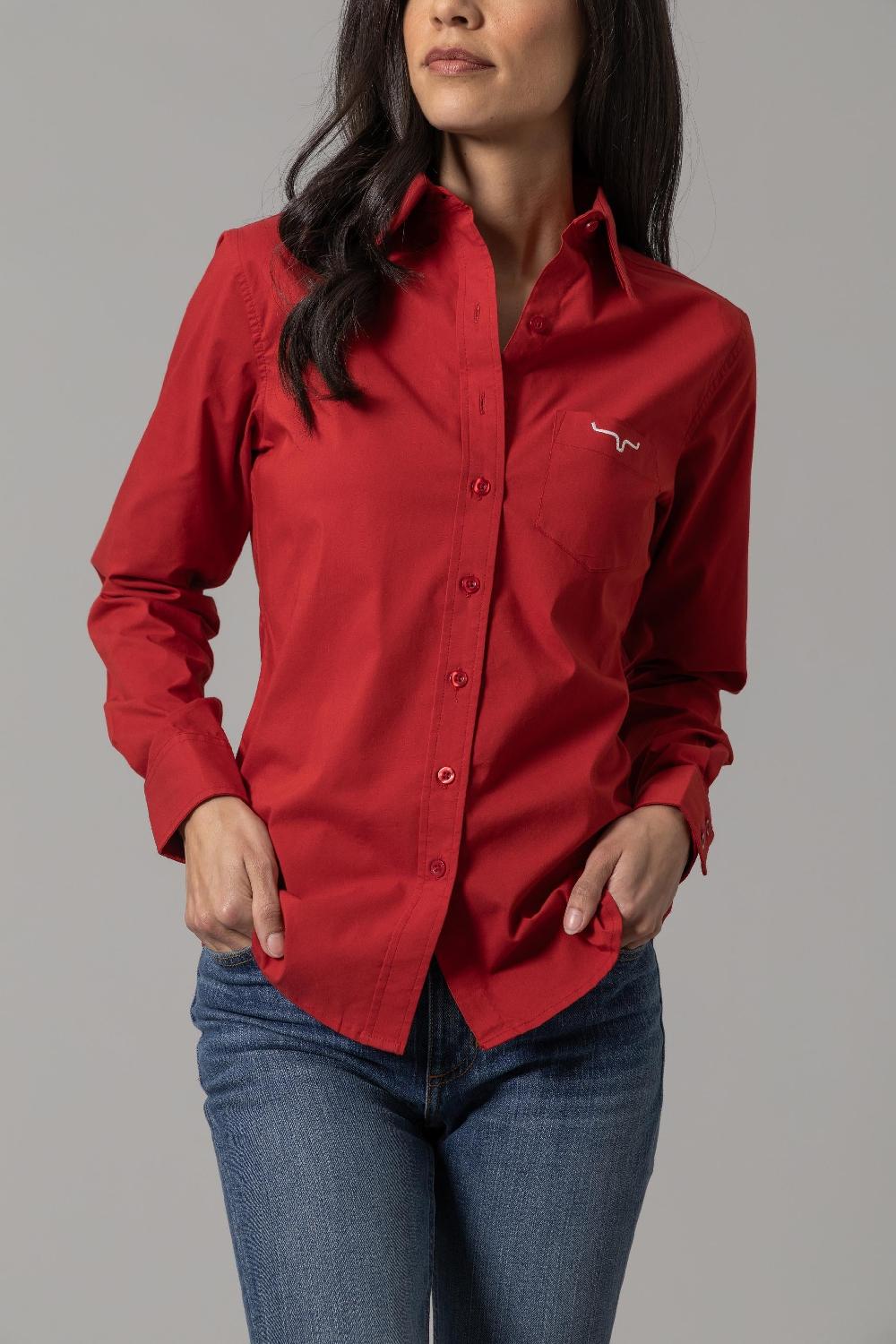 Kimes Ranch Red Ladies' KR Team Shirt WTO0000011RD001