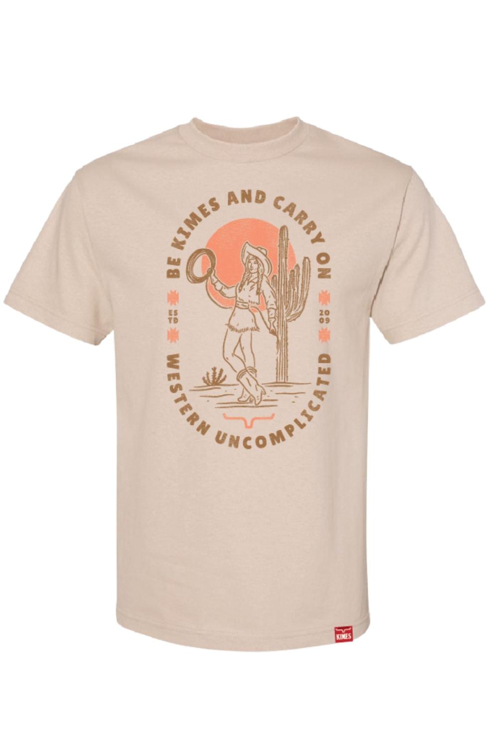 Kimes Ranch Sand 'Be Kimes and Carry On' Women's Graphic T-Shirt WSH0000064