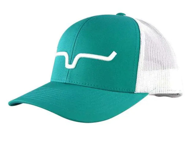 Kimes Ranch Teal Weekly Trucker Ladies Cap WTC-TEALWH