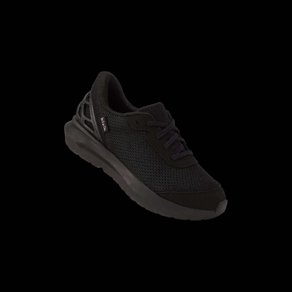 Kizik All Black Athens 2 Big Kids Hands Free Step In Sneakers BATH2502