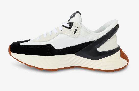 Kizik White/Black Women's Monaco Hands-Free Sneakers WMON2503