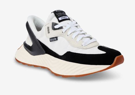 Kizik White/Black Women's Monaco Hands-Free Sneakers WMON2503
