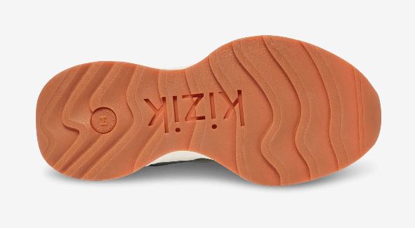 Kizik White/Iceberg Green Women's Monaco Hands-free Sneakers WMON205