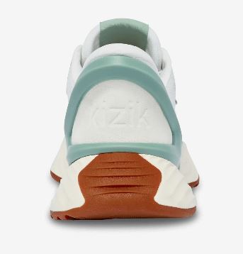 Kizik White/Iceberg Green Women's Monaco Hands-free Sneakers WMON205