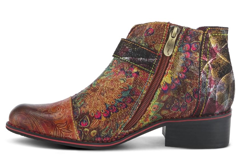 L'Artiste By Spring Step Camel Multi Georgiana Scope Women's Boots