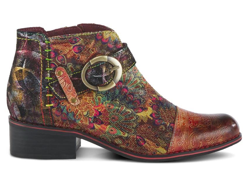 L'Artiste By Spring Step Camel Multi Georgiana Scope Women's Boots