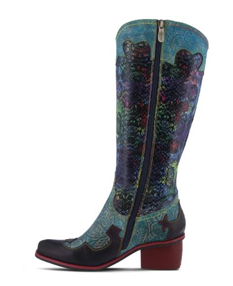 L'Artiste Turquoise Multi Rodeo Womens Tall Boots