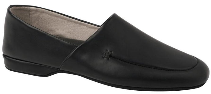 L.B. Evans Duke Opera Black Leather Mens Slipper 2751