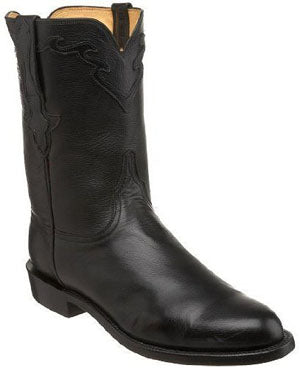 L3556 Baby Buffalo Calf 10 inch Roper Lucchese Mens Cowboy Boots