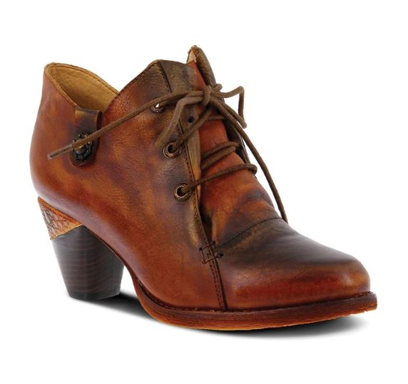 La'Artiste by Spring Step Camel Juliane Womens Short Bootie