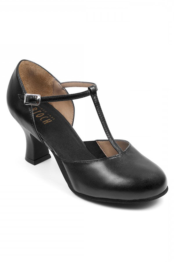 Ladies Bloch Character Dance Shoes Leather with T-Strap Sizes 5 To 11