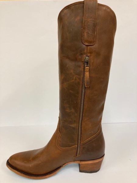Lane Boots Baked Hazelnut Brown Plain Jane Tall R Toe Women's Boots LB0546N