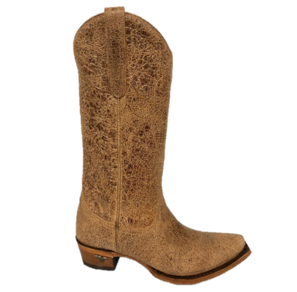 Lane Boots Tan Canvas 13 inch Snip Toe Women's Western Boots LB0563D
