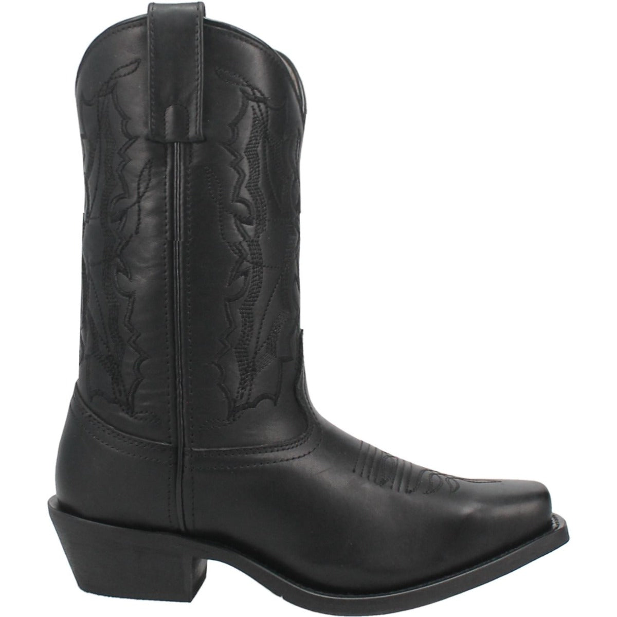 Laredo Black Harleigh Women's 11 Inch Cowboy Square Toe Leather Boots 51140