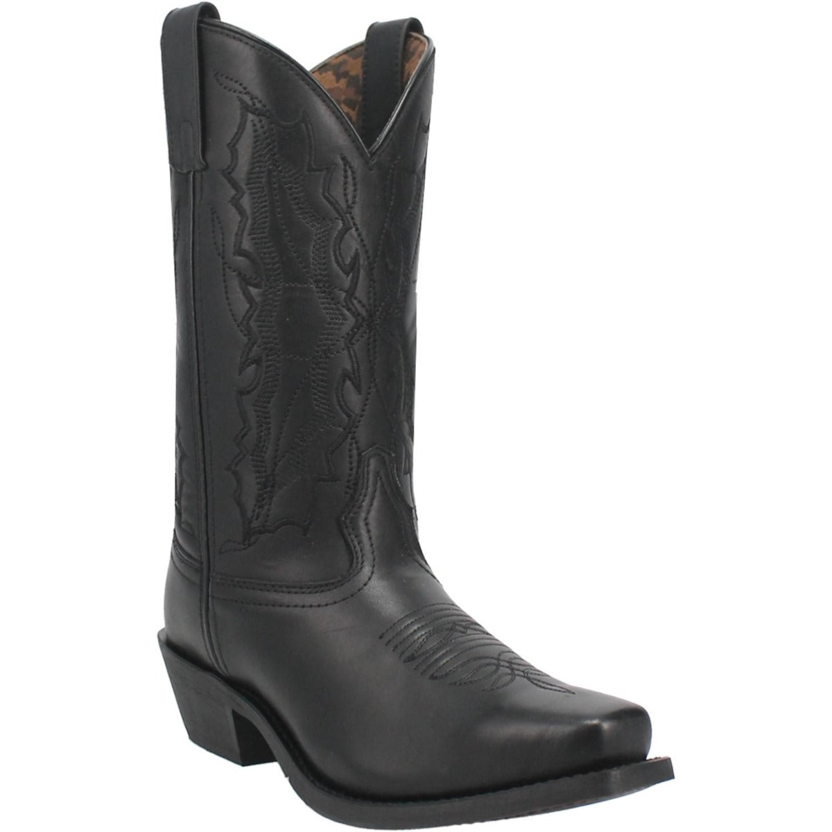 Laredo Black Harleigh Women's 11 inch Cowboy Square Toe Leather Boots 51140