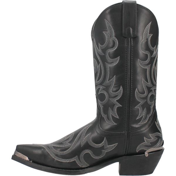 Laredo Black Jameson Snip Toe 12 Inch Men's Western Boots 68550