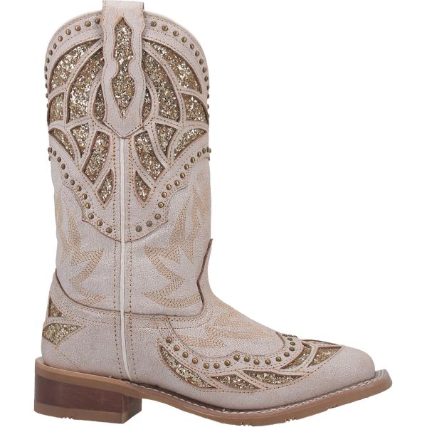 Laredo Bone Eternity Broad Square Toe Women's Western Boots 5867