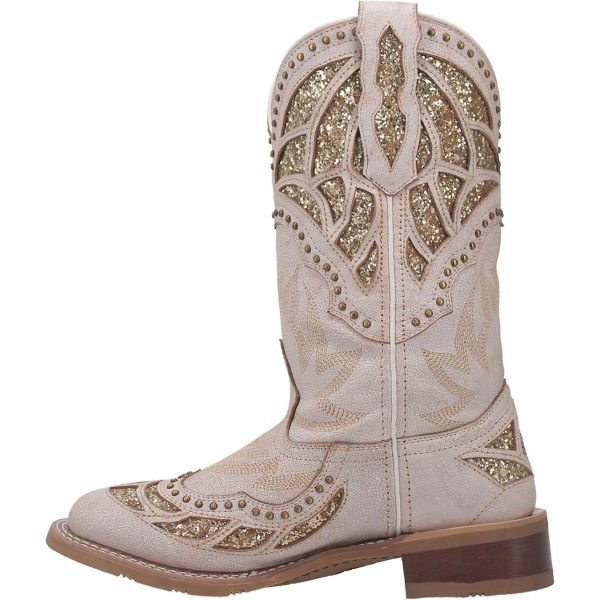 Laredo Bone Eternity Broad Square Toe Women's Western Boots 5867