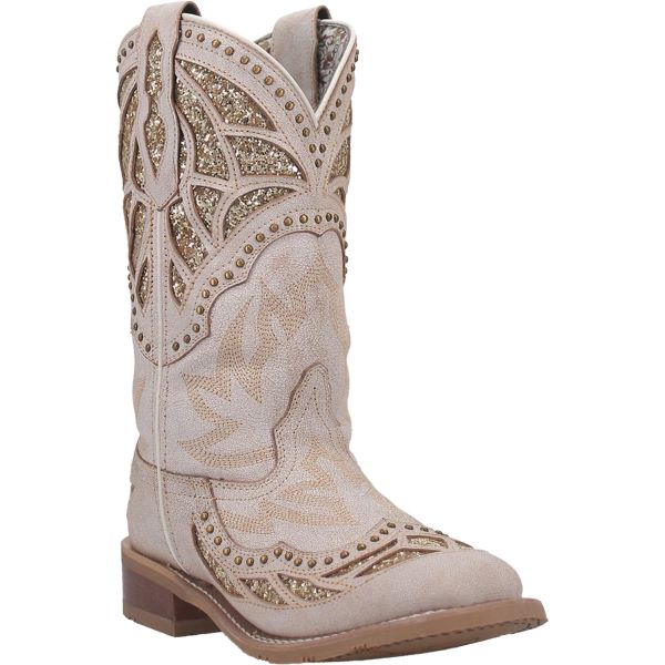 Laredo Bone Eternity Broad Square Toe Women's Western Boots 5867