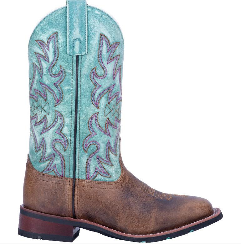 Laredo Brown With Turquoise Anita Women's Western Boot 5607