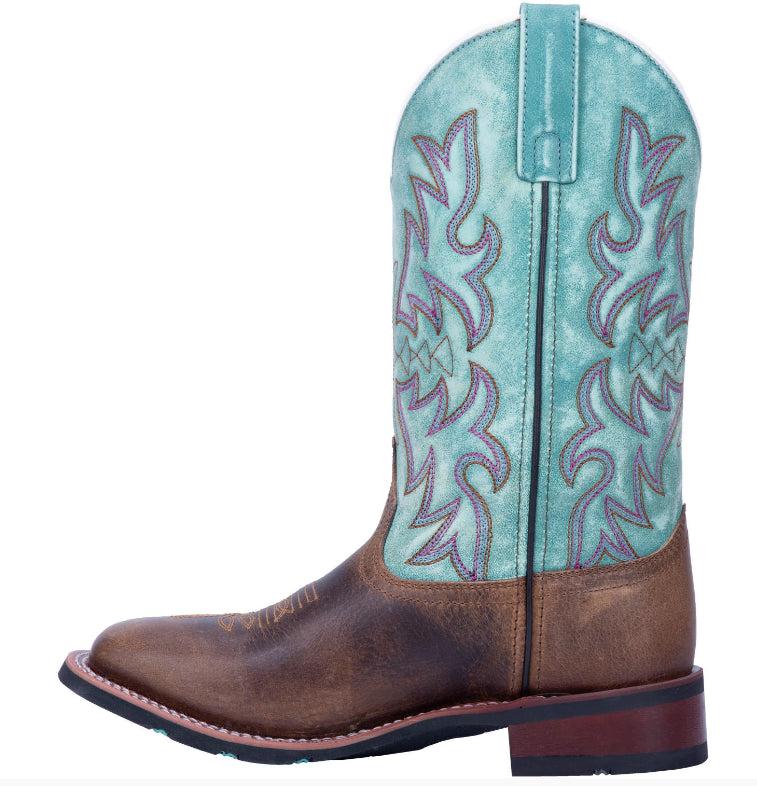 Laredo Brown With Turquoise Anita Women's Western Boot 5607