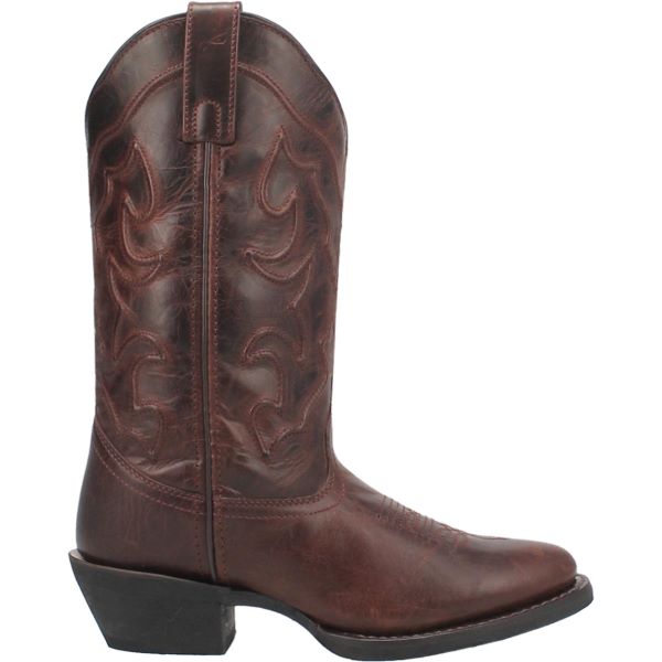 Laredo Cognac Shelley R Medium Round Women's 12 Inch Western Boots 51192