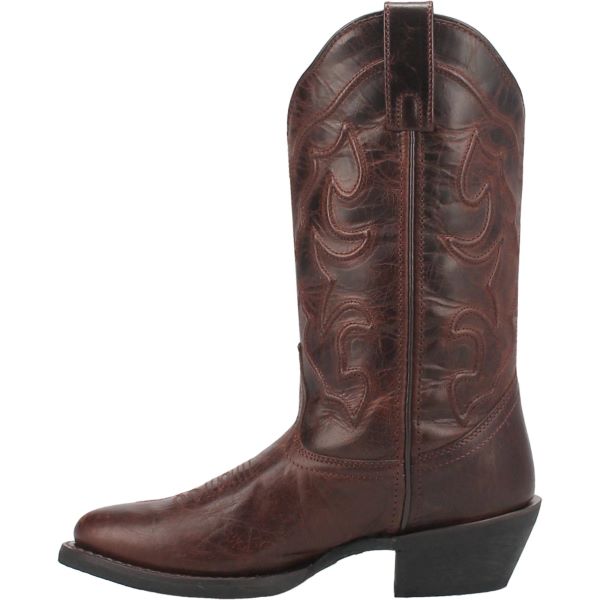 Laredo Cognac Shelley R Medium Round Women's 12 Inch Western Boots 51192