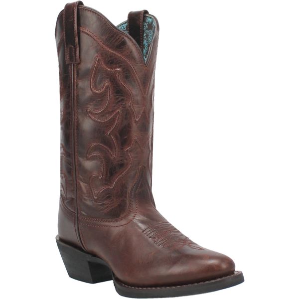 Laredo Cognac Shelley R Medium Round Women's 12 inch Western Boots 51192