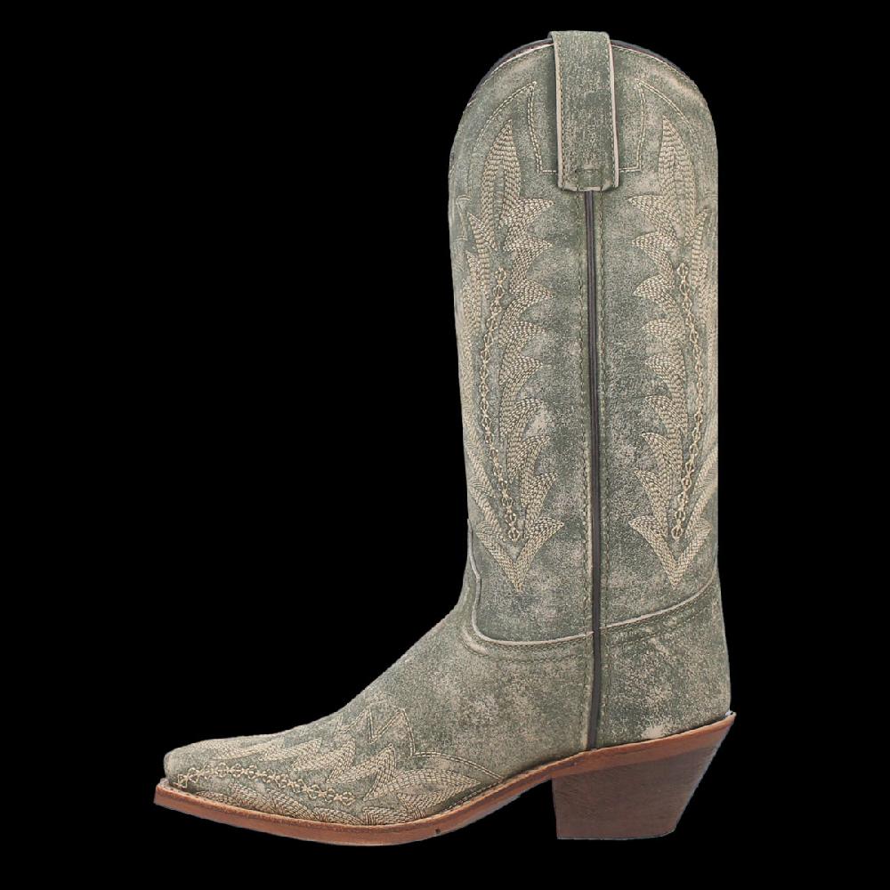 Laredo Green Emmylee Women's 12 Inch Snip Toe Leather Boots 52159