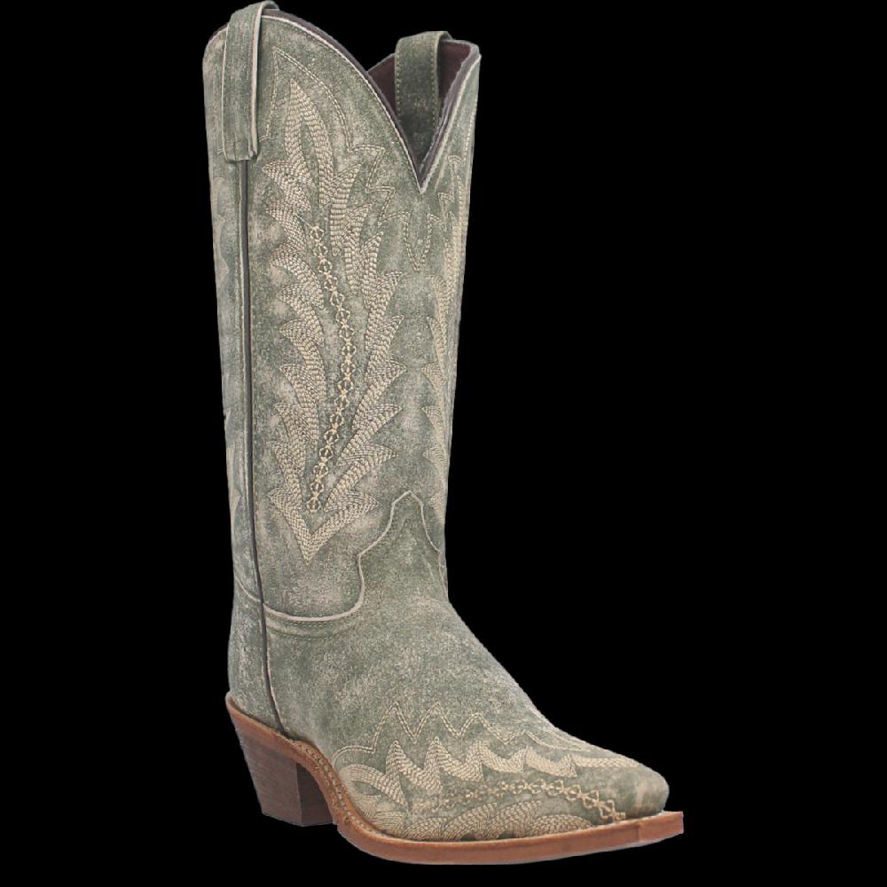 Laredo Green Emmylee Women's 12 inch Snip Toe Leather Boots 52159