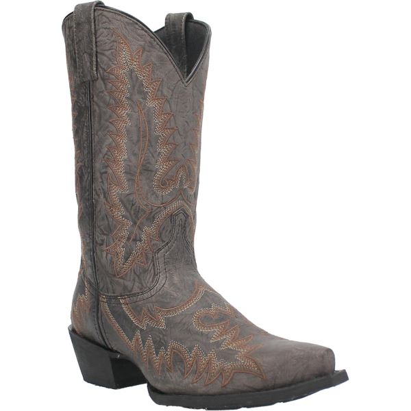 Laredo Grey Kilpatrick Men's 12 inch Snip Toe Cowboy Boots 68545
