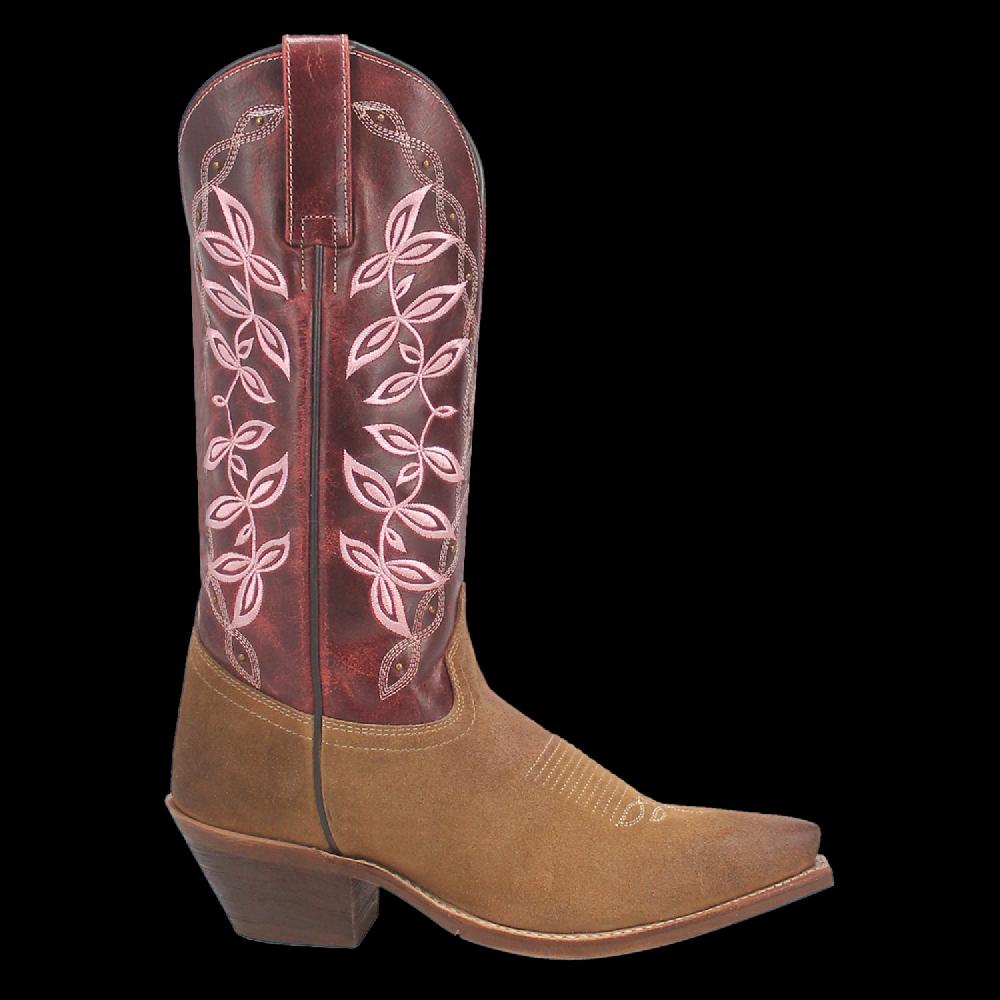 Laredo Honey/Red Kama Women's Leather Boots 20005