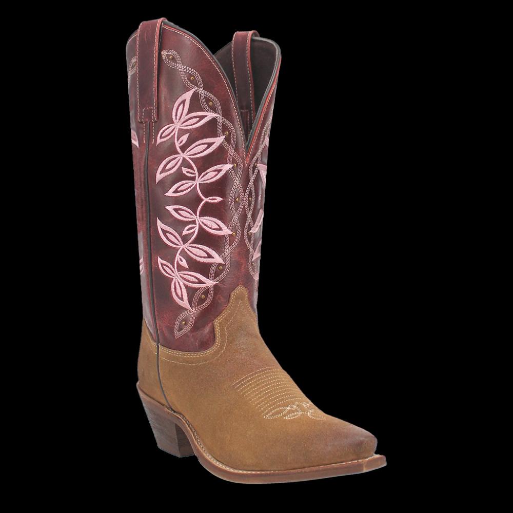 Laredo Honey/Red Kama Women's Leather Boots 20005