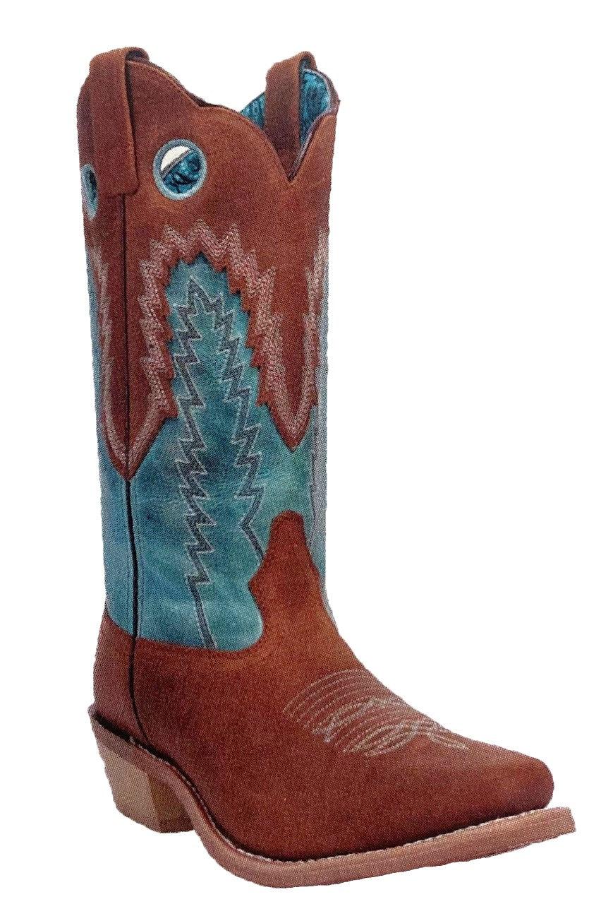 Laredo Honey/Turquoise Supernova All Leather Women's Boots 20023