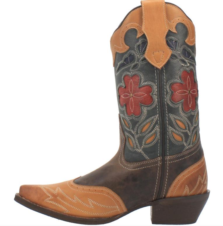 Laredo Janis Multi Colored Snip Toe Ladies Western Boot 52372