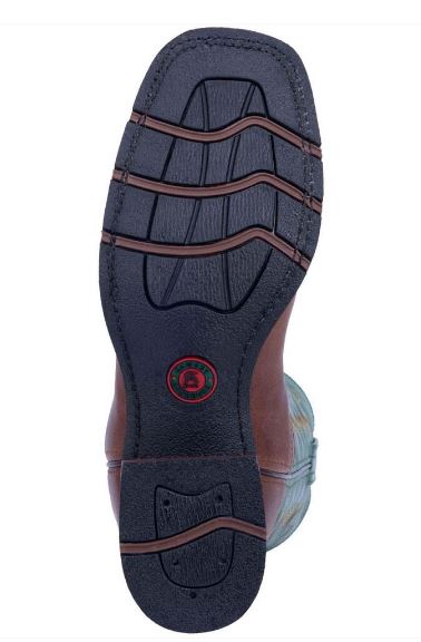 Laredo Men's Tan Square Toe Boot Green Upper 7806