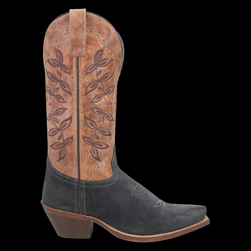 Laredo Navy/Tan Kama Womens's Leather Western Boots 20009