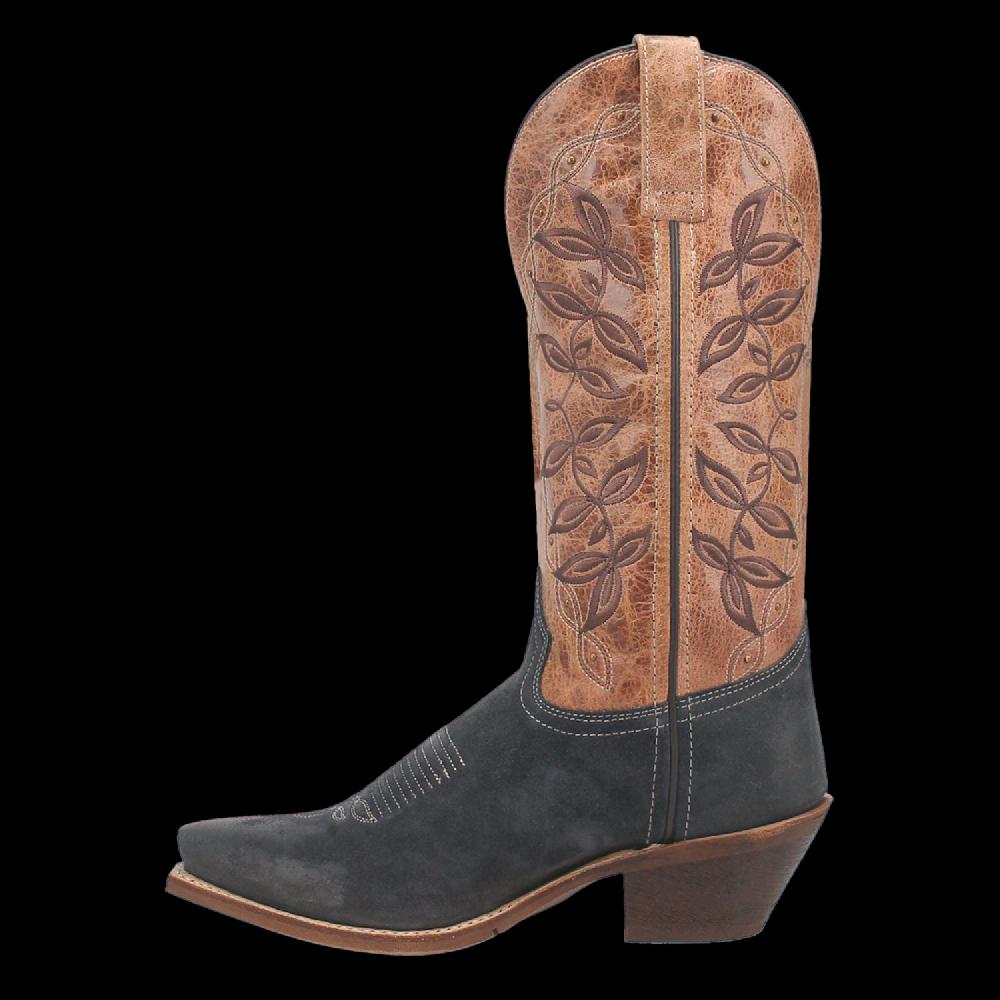 Laredo Navy/Tan Kama Womens's Leather Western Boots 20009