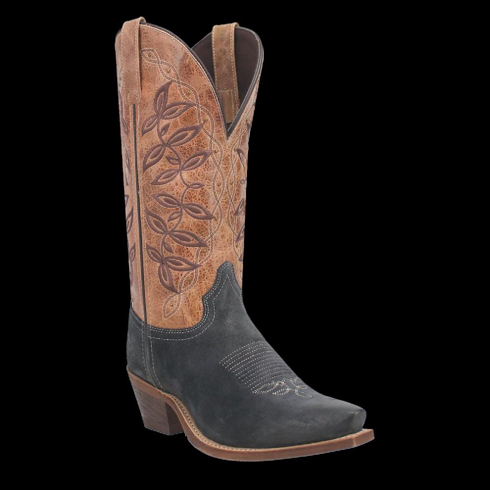 Laredo Navy/Tan Kama Womens's Leather Western Boots 20009